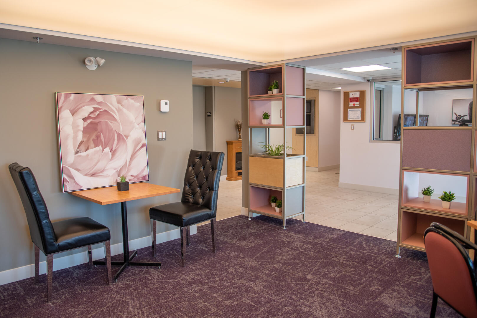 Espace d'accueil chaleureux